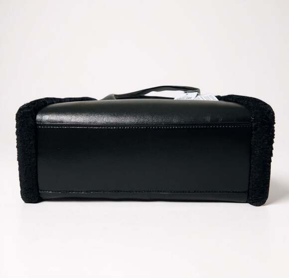 KATE SPADE 17” JETT FAUX SHEARLING LARGE TOTE PATENT LEATHER NWT - Picture 7 of 7